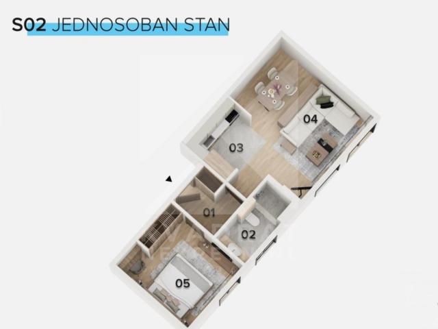 Prodaja, Jednosoban stan, Kolašin, Centar, 47m2