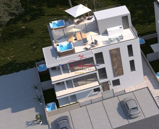 Luksuzni apartman Vir S3 i krovna terasa 2. red uz more