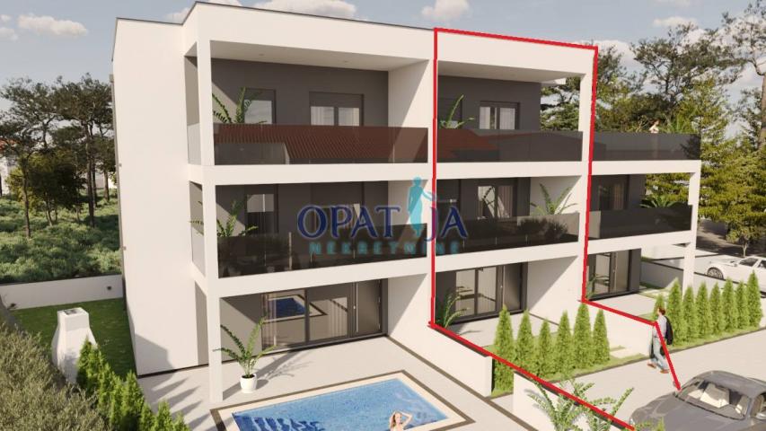 Vir, apartman S2 na 3 kata, krovna terasa južna strana