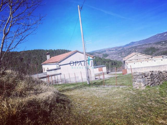 Prodaje se selo u centru Istre: kuća sa gospodarskim zgradama, vinogradima, pašnjacima i šumom