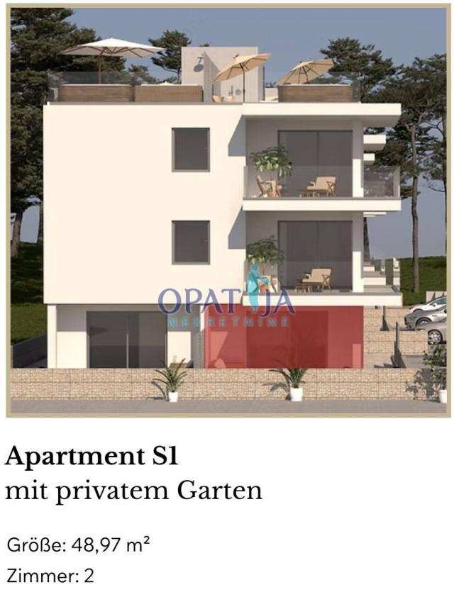 Vir 50m do mora, luksuzni apartman S1 ekskluzivna lokacija