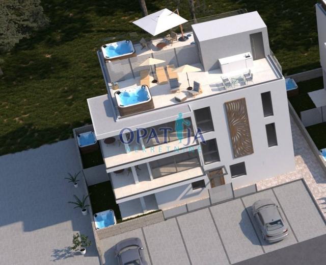 Luksuzni apartman Vir S4 i krovna terasa 2. red uz more