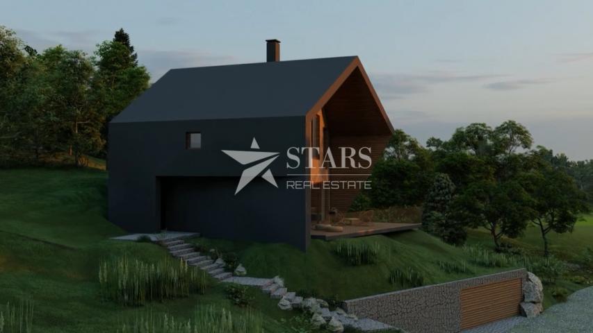 Gorski Kotar, Tuk Mrkopaljski – Building plot with construction permit and project for a modern holi