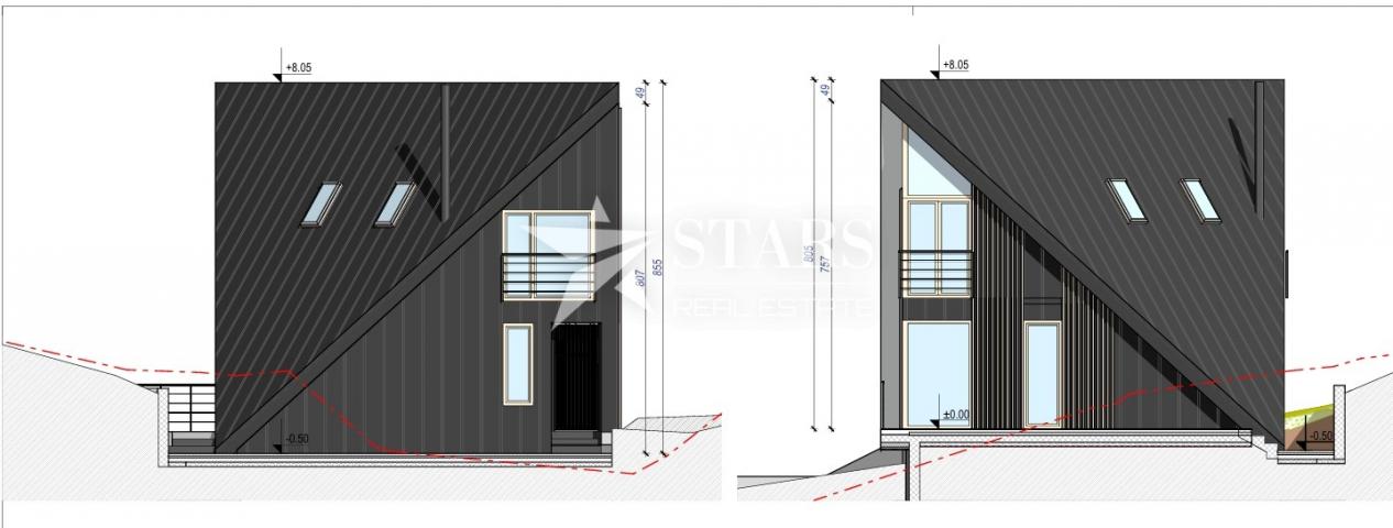 Gorski Kotar, Tuk Mrkopaljski – Building plot with construction permit and project for a modern holi