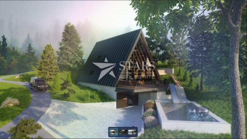 Gorski Kotar, Tršće – Baugrundstück 1.000 m² mit Hauptprojekt