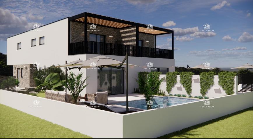 Umag, Valica, luxuriöses Duplex mit Pool 143 m2, 3 Schlafzimmer + Wohnzimmer mit Essbereich