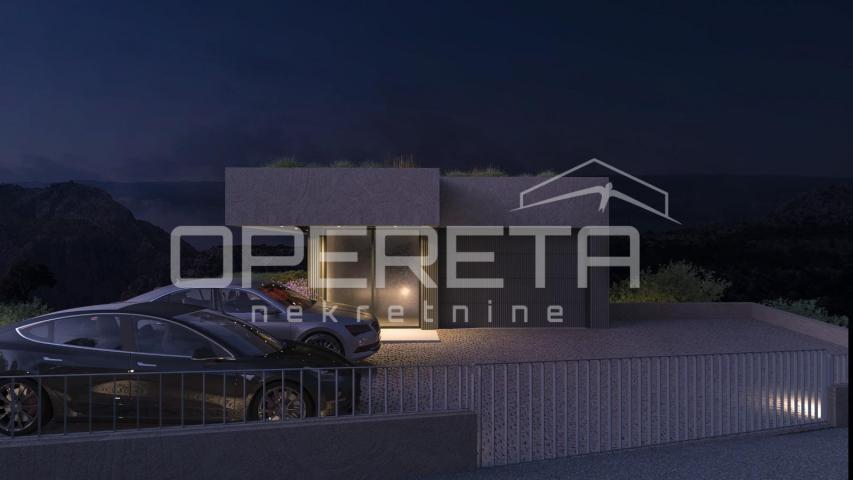 Zemljište 1.546 m² s projektom za modernu vilu, Omiš
