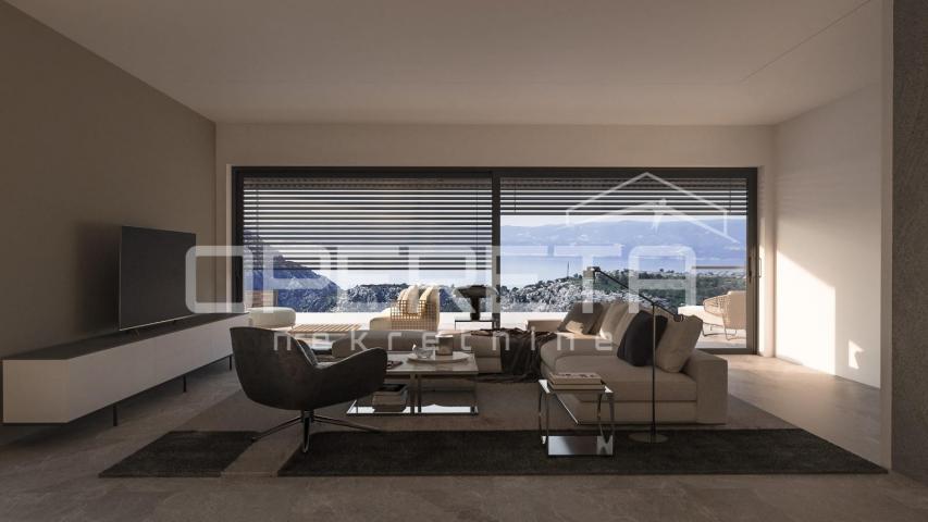 Zemljište 1.546 m² s projektom za modernu vilu, Omiš
