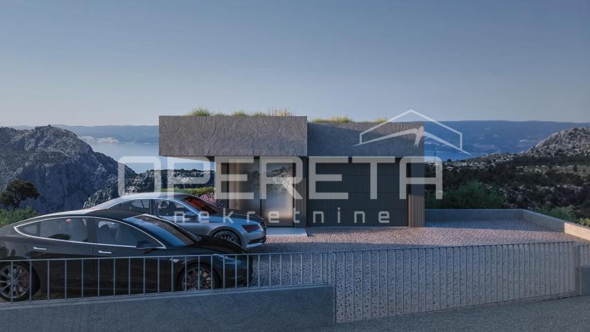 Zemljište 1.546 m² s projektom za modernu vilu, Omiš
