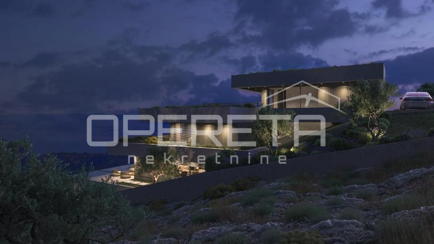 Zemljište 1.546 m² s projektom za modernu vilu, Omiš
