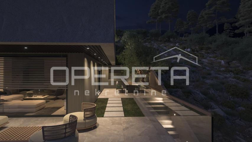 Zemljište 1.546 m² s projektom za modernu vilu, Omiš
