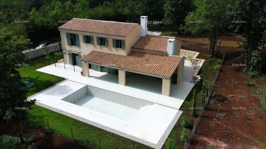 Kuća Gračišće, nova vila građena u mediteranskom stilu