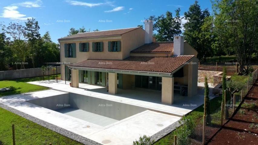 Kuća Gračišće, nova vila građena u mediteranskom stilu