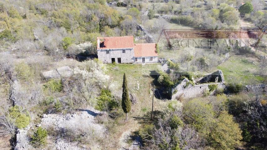 Imotski Lovreć četiri kamene kuće i velika okućnica 13000 m2