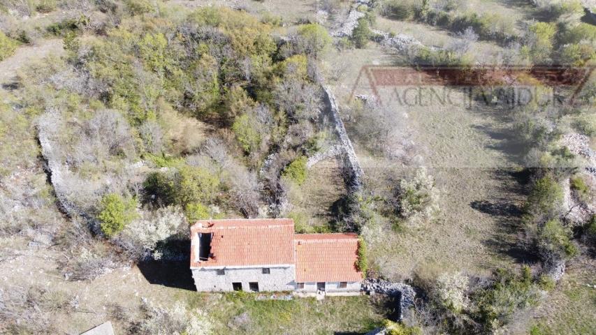 Imotski Lovreć četiri kamene kuće i velika okućnica 13000 m2