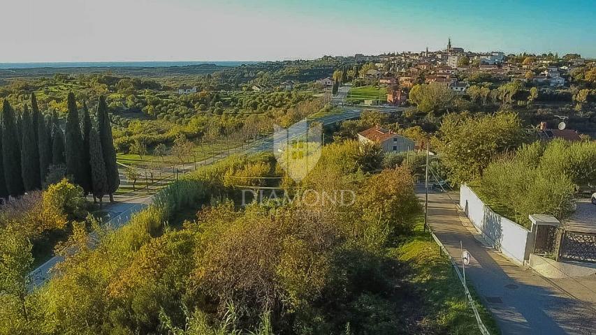 Buje, predivno zemljište 903 m2 s pogledom na more! 