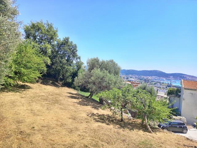 Plot for Sale in Šušanj, Bar with Panoramic Sea, Mountain, and City Views
