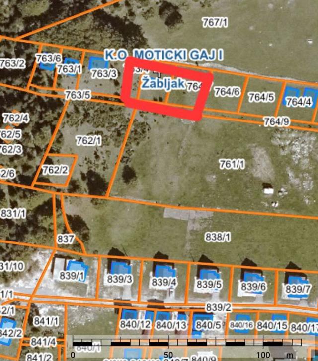 Plac 900 m² na Prodaju – Moticki Gaj, Žabljak