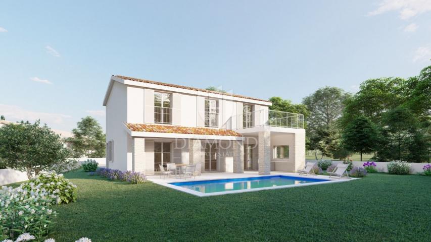 Poreč, okolica, ROHBAU, fantastična vila s pogledom na more