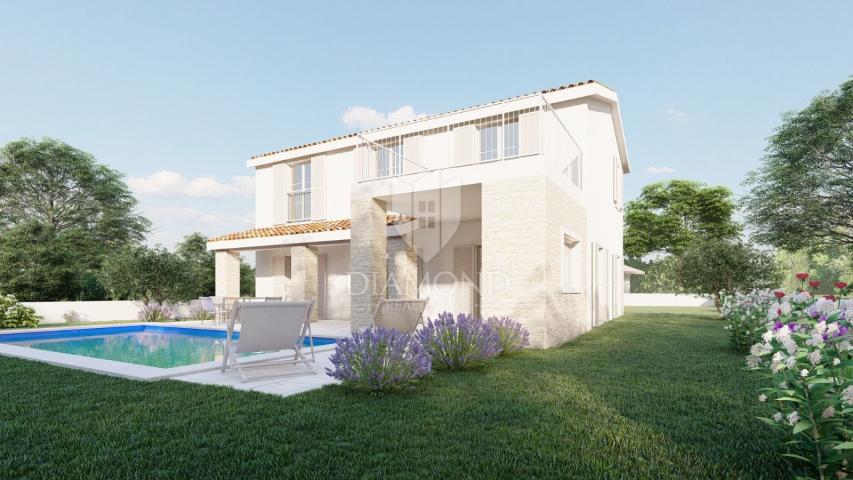 Poreč, okolica, ROHBAU, fantastična vila s pogledom na more