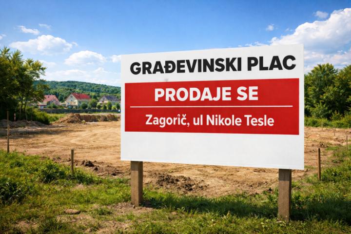 Plac 1539 m² na Prodaju – Zagorič, Podgorica