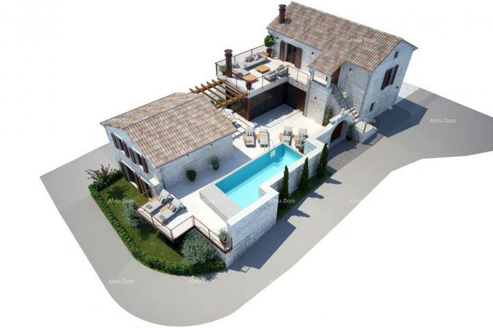 Haus Zu verkaufen sind zwei alte Steinhäuser in der Nähe der Stadt Poreč.