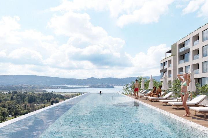 Jednosoban stan (44.97m²) u novom kompleksu sa bazenom – Tivat, Mrčevac