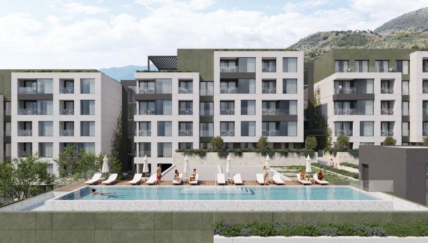 Jednosoban stan 41.39m² u novom kompleksu sa bazenom – Tivat, Mrčevac