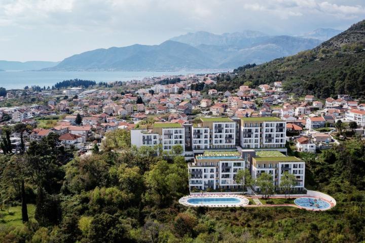 Jednosoban stan 41.39m² u novom kompleksu sa bazenom – Tivat, Mrčevac