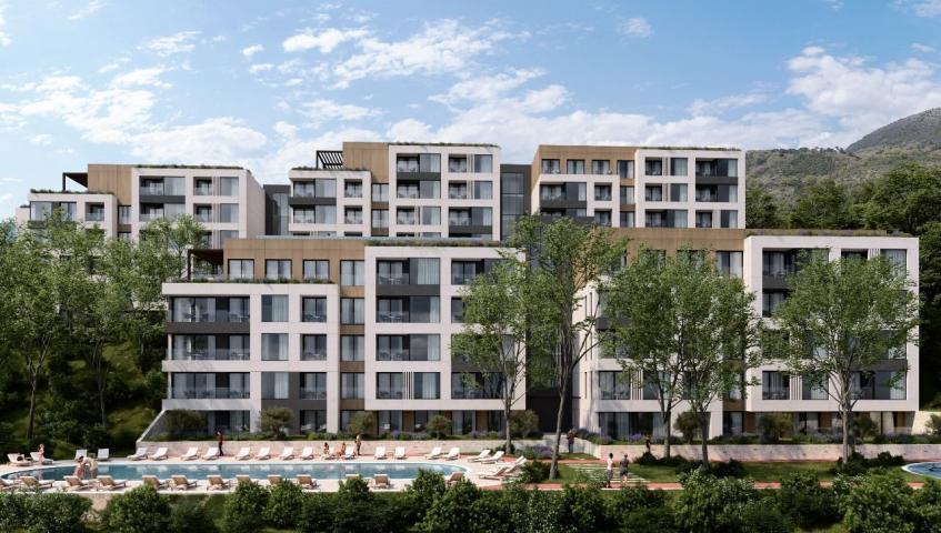 Jednosoban stan 41.40m² u novom kompleksu sa bazenom – Tivat, Mrčevac