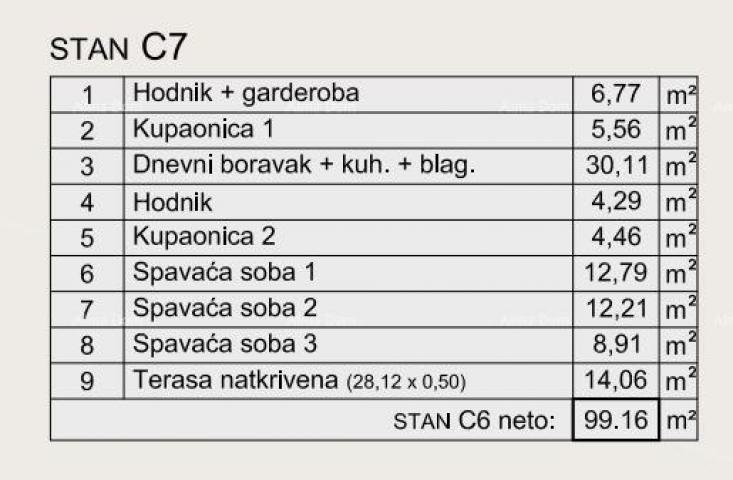Stan Prodaja modernih stanova u eksluzivnoj zgradi sa pogledom na marinu, Pula!