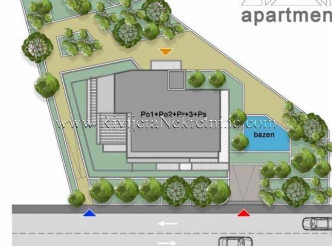 Two-bedroom apartment for sale under construction in Tivat