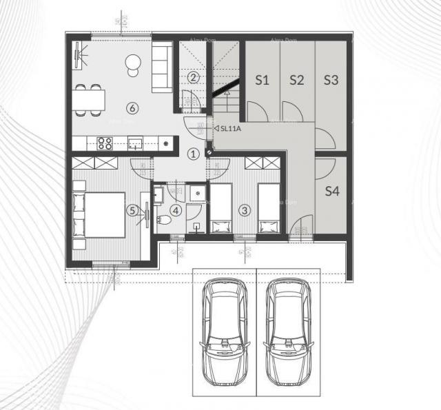 Wohnung Verkauf von Wohnungen in neuem Wohnkomplex, Štinjan! 11A