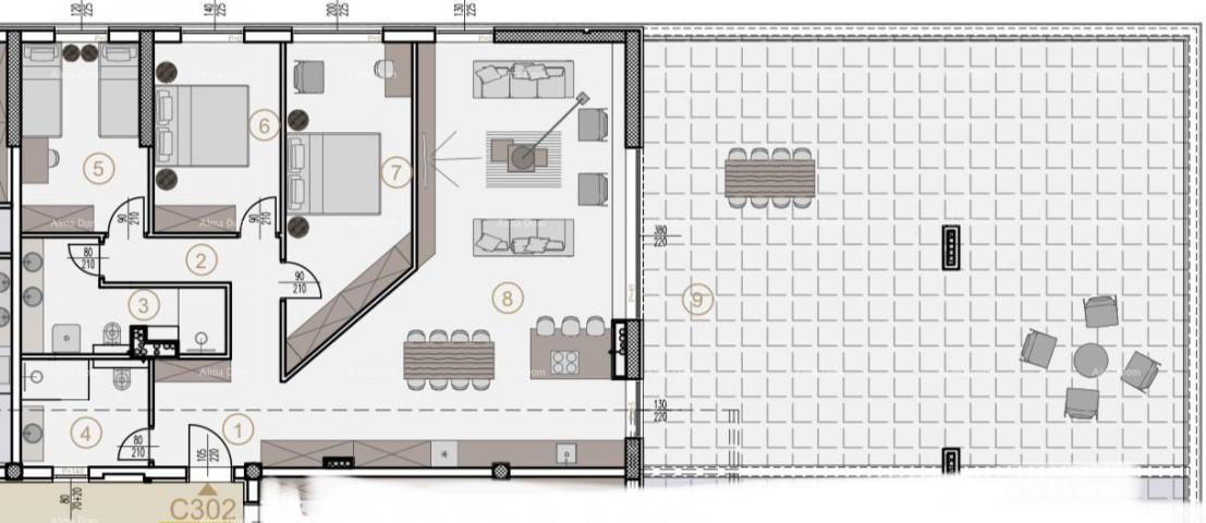 Stan Prodaja stanova u novom poslovno - stambenom projektu, Poreč, C302-zgrada C