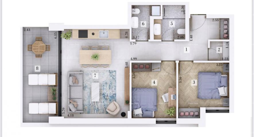 Apartment Sale - Apartment in a new building with two parking spaces, Rovinjsko Selo!