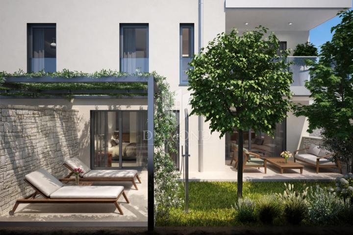 Umag, okolica novi stan 109 m2 u maloj zgradi na rubu naselja