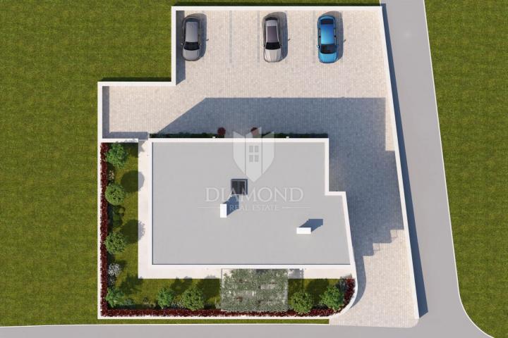 Umag, okolica novi stan 109 m2 u maloj zgradi na rubu naselja