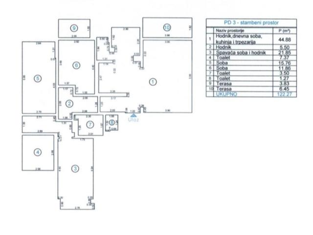 Prodaja, Trosoban stan, Podgorica, Centar, 122m2