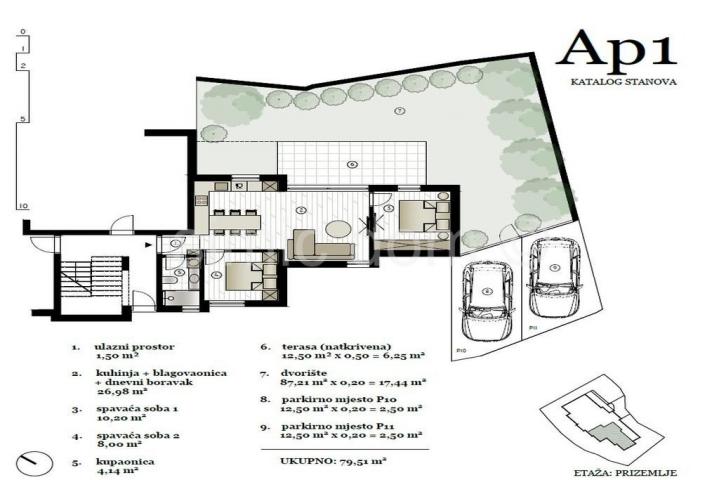 Apartman s vrtom i pogledom na more, Murter