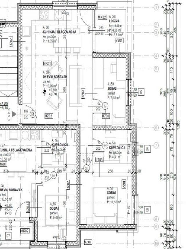 Novogradnja 60m do plaže – mogućnost kredita, Čiovo