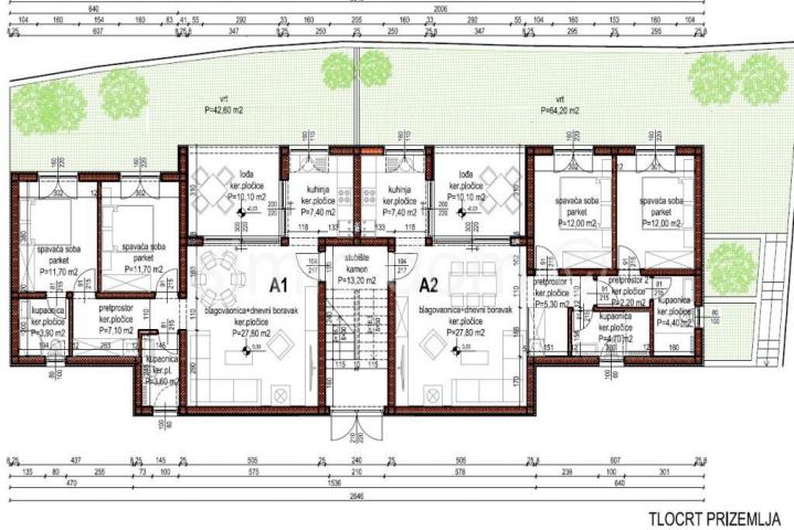 Novi apartman s vrtom nadomak Primoštena