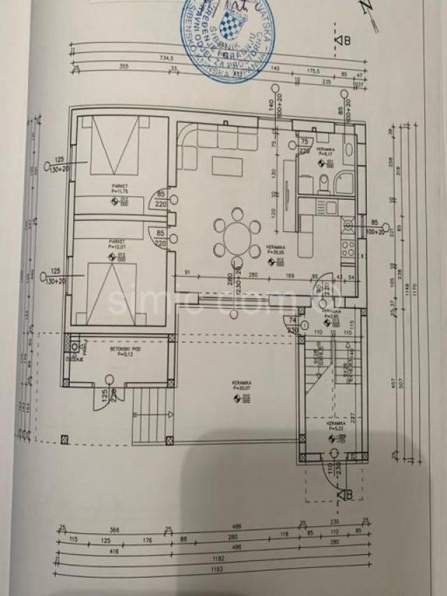 Namješten apartman u prizemlju 50m od plaže, Srima