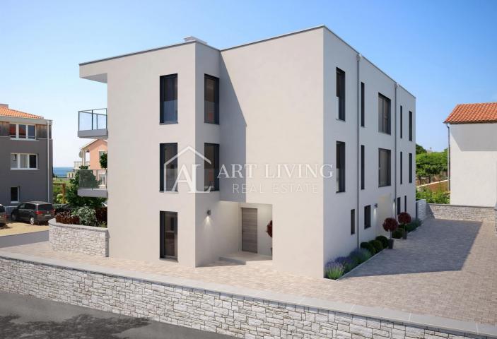Umag, okolica - NOVOGRADNJA, atraktivan dvosoban stan na 1. katu, 600 m od mora
