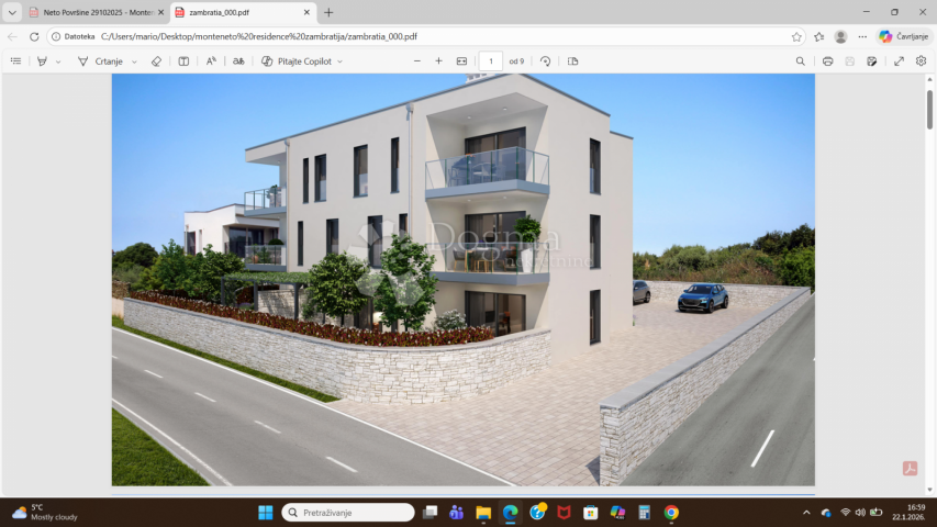 Umag, Zambratija, novogradnja
