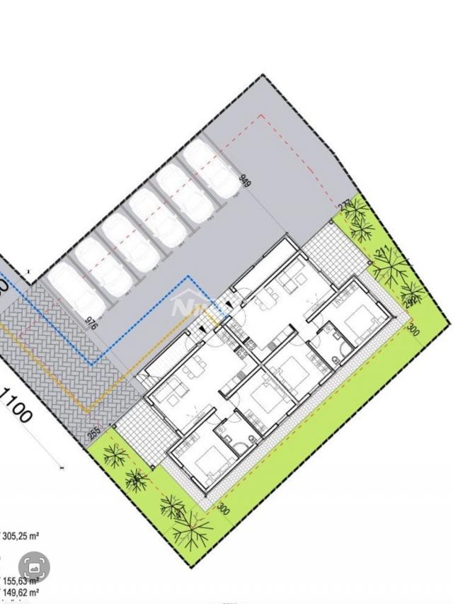 Apartman na katu, centar otoka Vira (voda i kanalizacija)