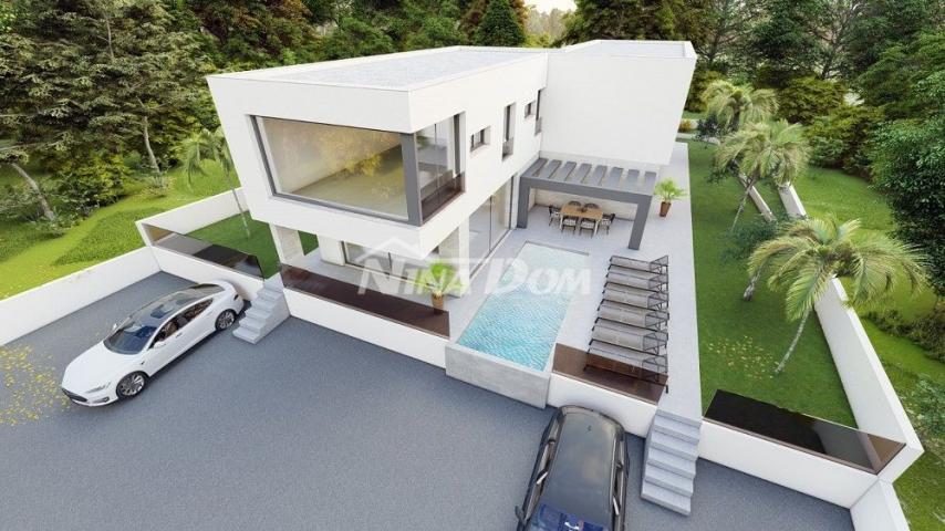 Dvojna vila s bazenom, mirna lokacija novogradnja