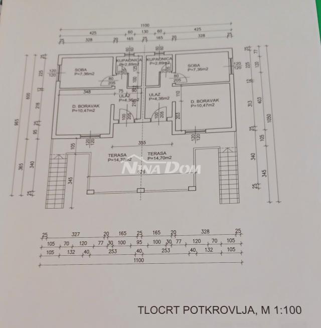 Samostojeća nekretnina s 4  manje stambene jedinice. 