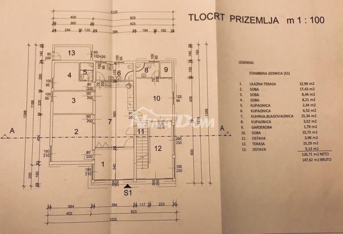 Južna strana 90 met. do mora apartmanska kuća  s dvorištem