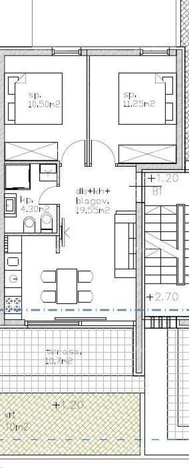 Apartment Modern apartment in block B with two parking spaces, close to Umag! S1