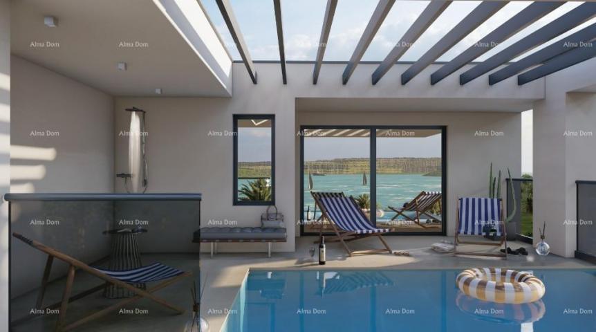 Kuća Dupleks luksuzna vila u mediteranskom stilu s bazenom i liftom. Pogled na more! Medulin!